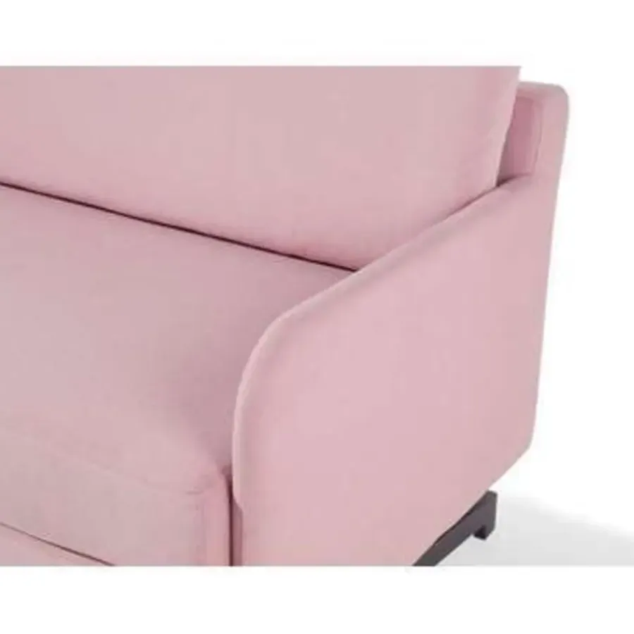 Beliani BELFAST - Slaapbank - Roze - Polyester