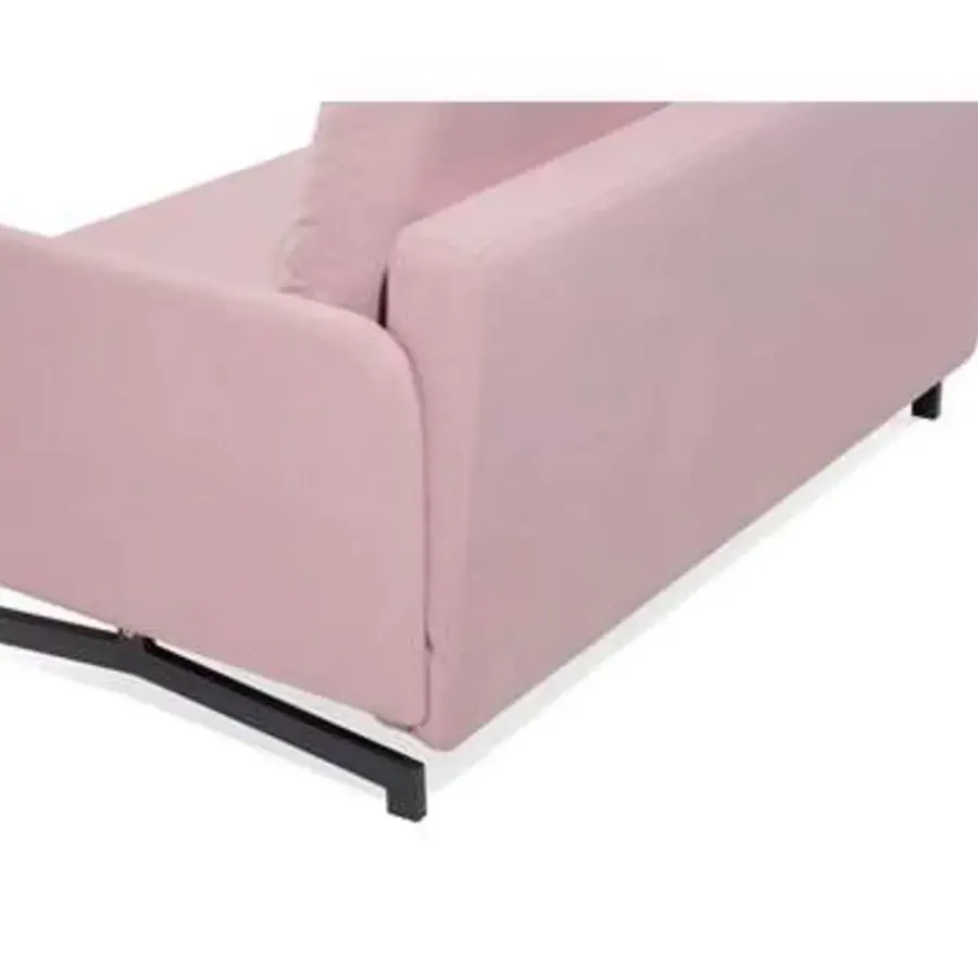 Beliani BELFAST - Slaapbank - Roze - Polyester