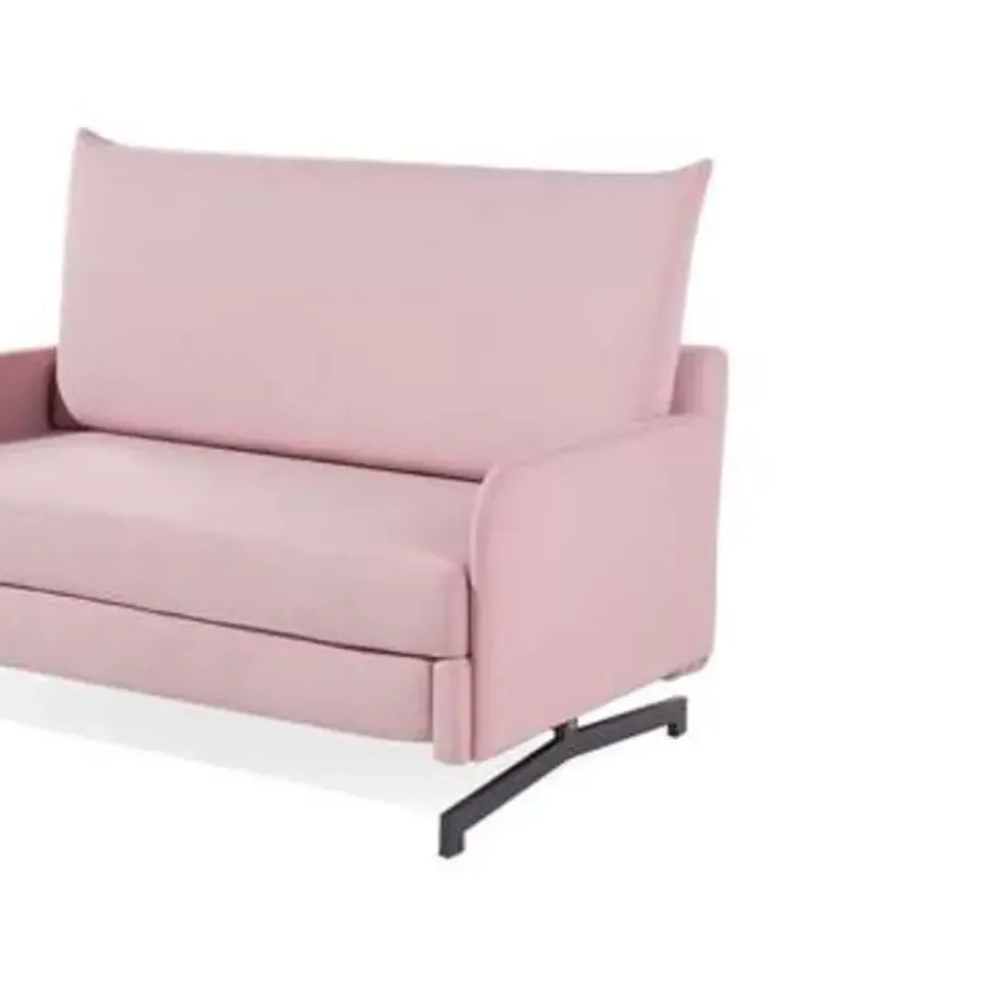 Beliani BELFAST - Slaapbank - Roze - Polyester