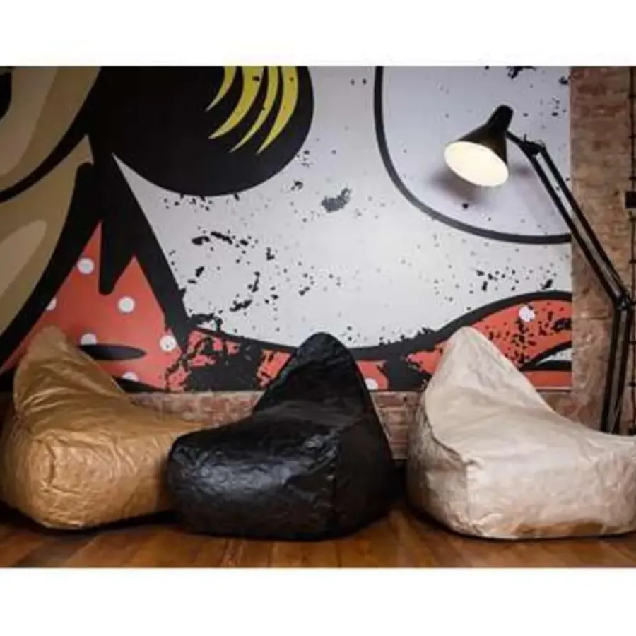 Beliani Zitzak DROP - Beige synthetisch materiaal