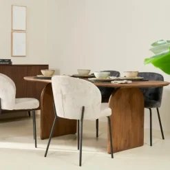 Industriële Eettafels|Ovale Eettafels-Collectables Bella Eettafel Hazel - 220cm