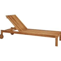 Beliani BELLANO - Ligstoel - Lichthout - Acaciahout