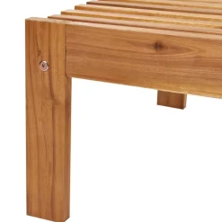 Beliani BELLANO - Ligstoel - Lichthout - Acaciahout