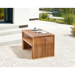 Tuinsets-Beliani BELLANO - Tuinset 4-zits - Lichthout - Acaciahout