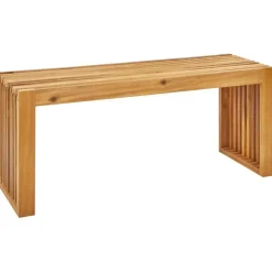 Tuinsets-Beliani BELLANO - Tuinset 4-zits - Lichthout - Acaciahout