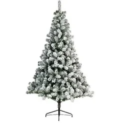 Bellatio Decorations Imperial Pine kerstboom - besneeuwd - H150 cm - D97 cm