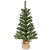 Kerstbomen-Bellatio Decorations Kunst kerstboom - H75 cm - met verlichting