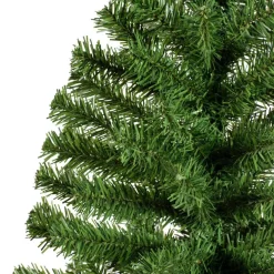 Kerstbomen-Bellatio Decorations Kunst kerstboom - groen - H90 cm - jute zak