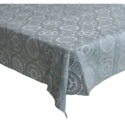 Tafelzeilen-Bellatio Design Tafelzeil - grijs - patroon - 140 x 220 cm