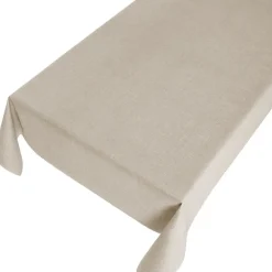 Tafelzeilen-Bellatio Design Tafelzeil - taupe - linnen look - 140 x 245 cm