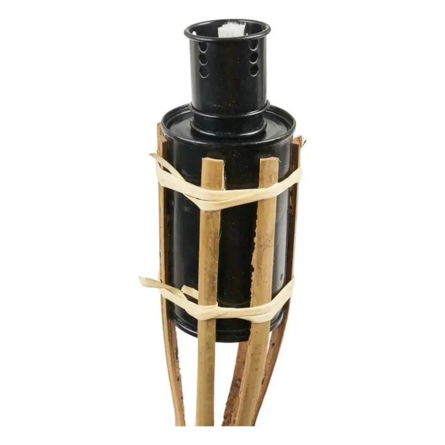Tuindecoratie-Bellatio Design Tuinfakkels - 2x - bamboe - 60 cm - navulbaar