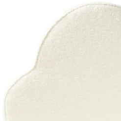 Beliani BELLEVUE - Eenpersoonsbed - Gebroken wit - 90 x 200 cm - Bouclé