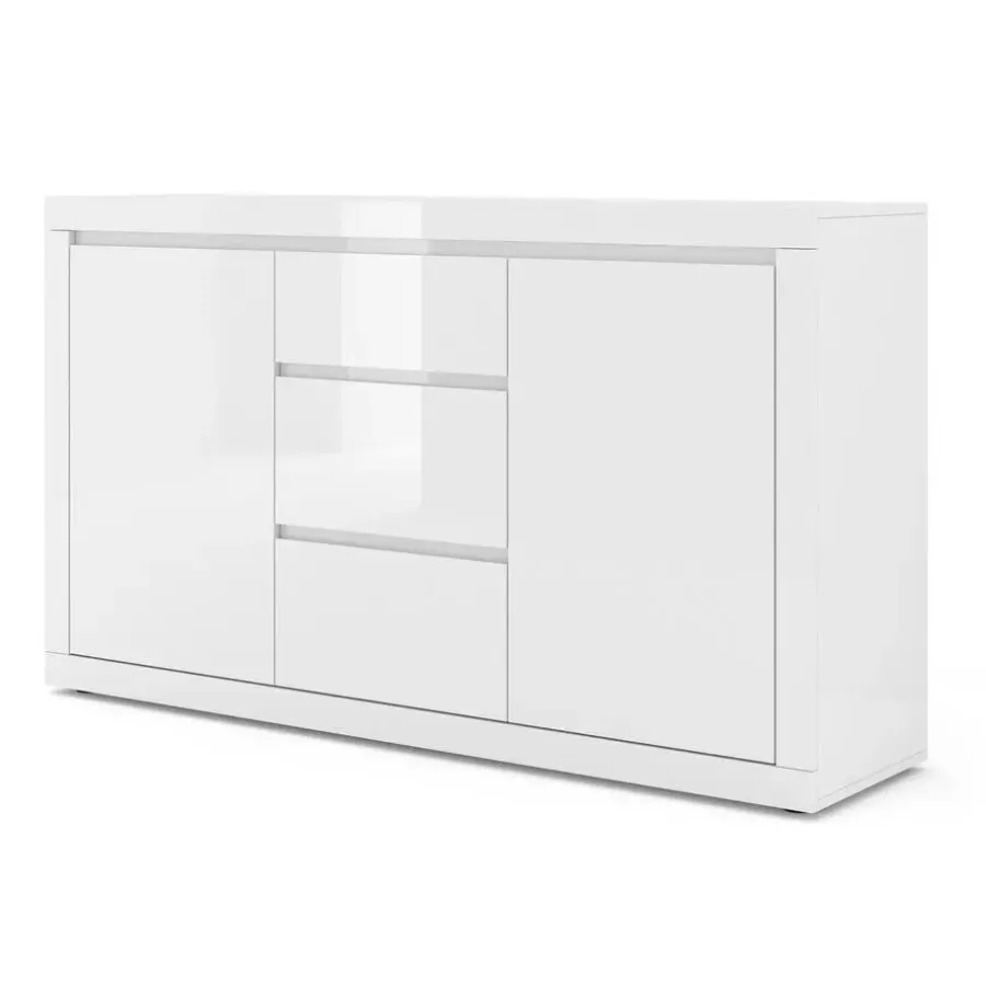 Dressoirs-Homlando BELLO BIANCO III dressoir 150 cm wit mat / glanzend