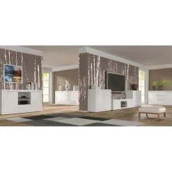 Dressoirs-Homlando BELLO BIANCO III dressoir 150 cm wit mat / glanzend