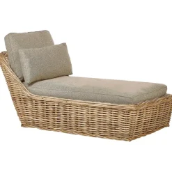 Beliani BELSITO - Ligstoel - Taupe - Rotan