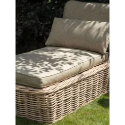 Beliani BELSITO - Ligstoel - Taupe - Rotan