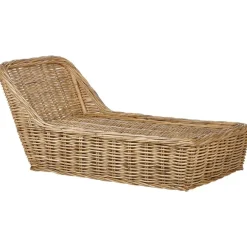 Beliani BELSITO - Ligstoel - Taupe - Rotan