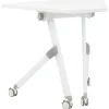 Leen Bakker BENDI - Bureau inklapbaar - Wit - 90 x 64 cm - Metaal