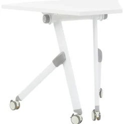 Leen Bakker BENDI - Bureau inklapbaar - Wit - 90 x 64 cm - Metaal