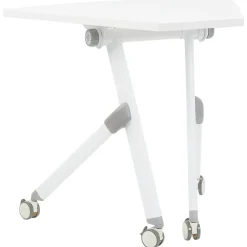 Leen Bakker BENDI - Bureau inklapbaar - Wit - 90 x 64 cm - Metaal