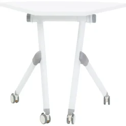 Leen Bakker BENDI - Bureau inklapbaar - Wit - 90 x 64 cm - Metaal