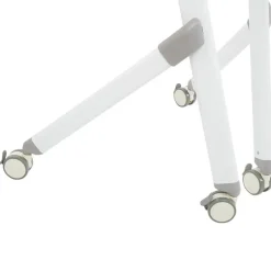 Leen Bakker BENDI - Bureau inklapbaar - Wit - 90 x 64 cm - Metaal