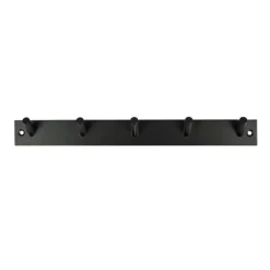 Benson Wand kapstok - 5 haken - RVS - 32 cm - ruimtebesparend