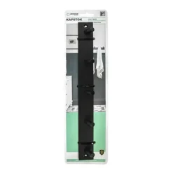 Benson Wand kapstok - 5 haken - RVS - 32 cm - ruimtebesparend