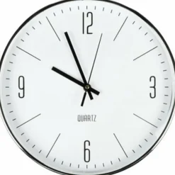 Benson Wandklok - zilverkleurig - D30 cm - minimalistisch design