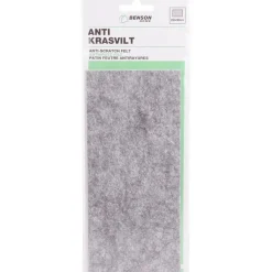 Vloerbescherming-Benson Zelfklevend antikrasvilt - knipbaar - 20 x 9 cm - grijs
