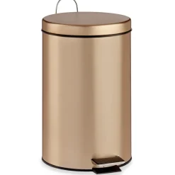 Berilo Pedaalemmer - metaal - 12L - goudkleurig - 40 cm