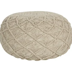 Poefen-Beliani BERKANE - Poef - Beige - Katoen