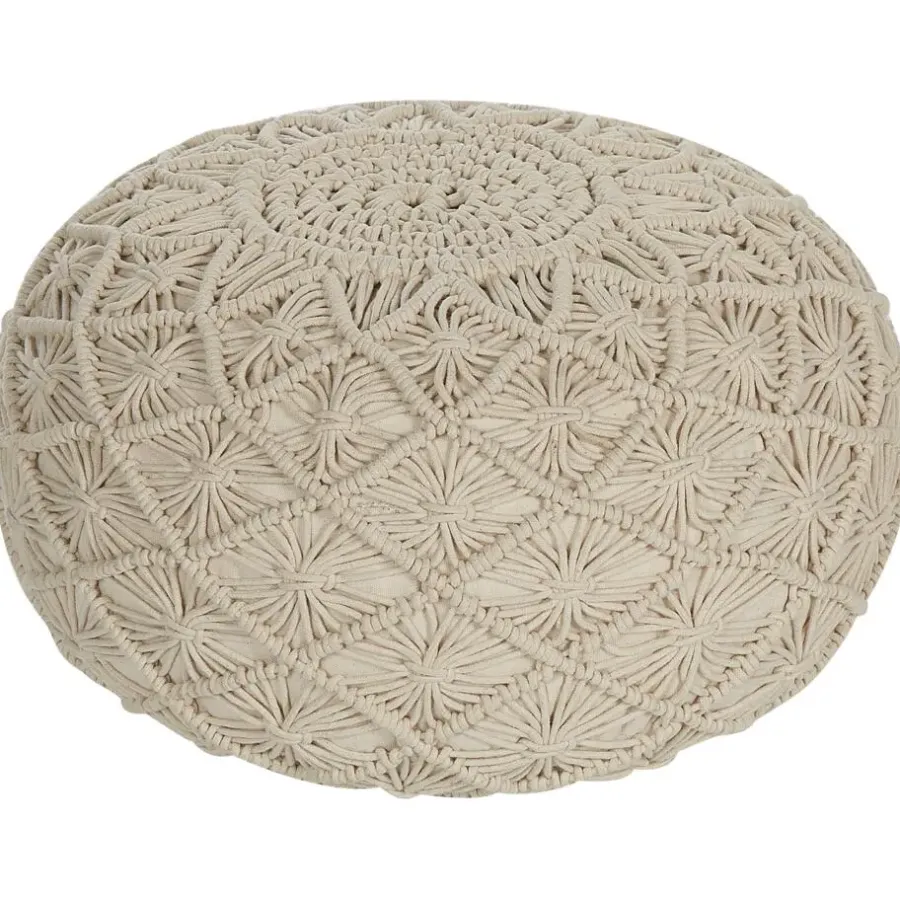 Poefen-Beliani BERKANE - Poef - Beige - Katoen