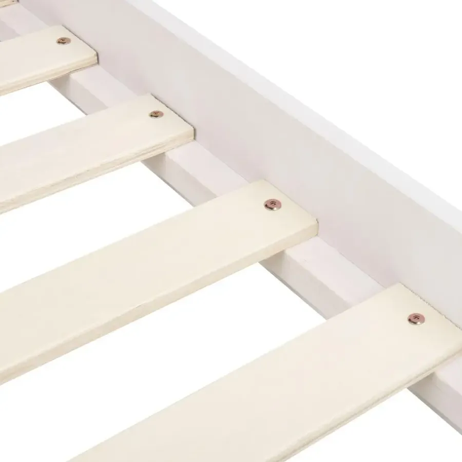Twijfelaars-Beliani BERRIC - Tweepersoonsbed - Wit - 140 x 200 cm - MDF