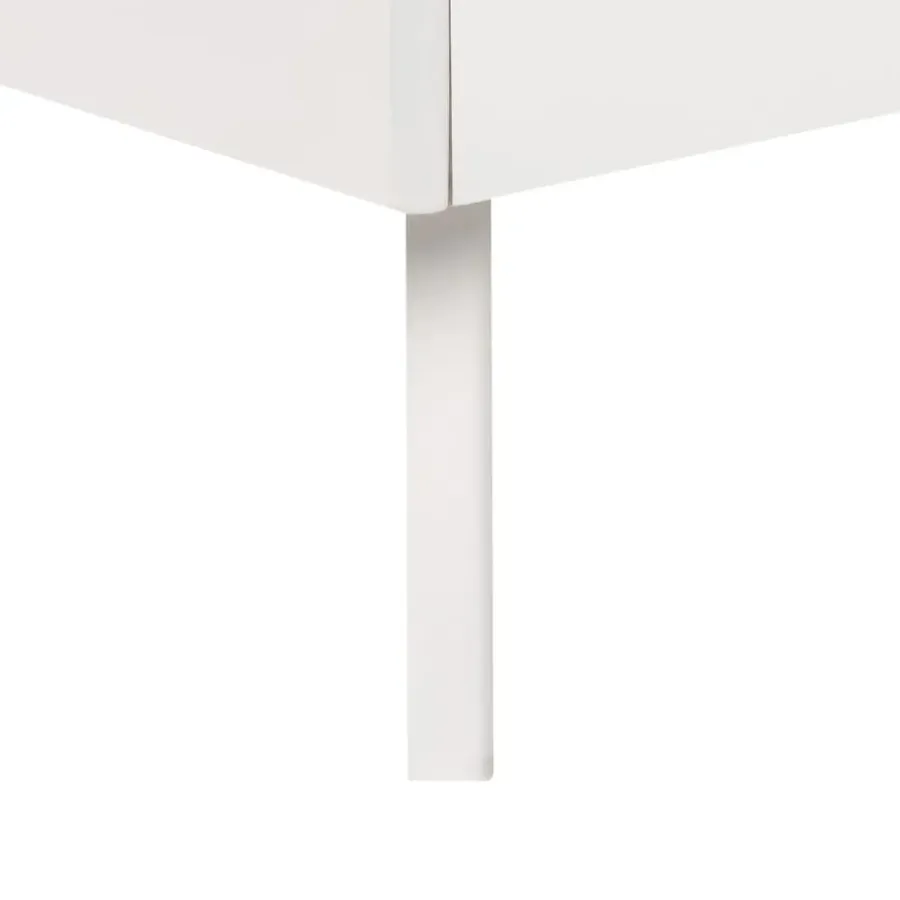 Twijfelaars-Beliani BERRIC - Tweepersoonsbed - Wit - 140 x 200 cm - MDF