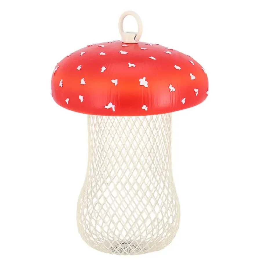 Tuindecoratie-Best for Birds Voedersilo noten Fungi - PVC/ijzer - 13 x 18 cm