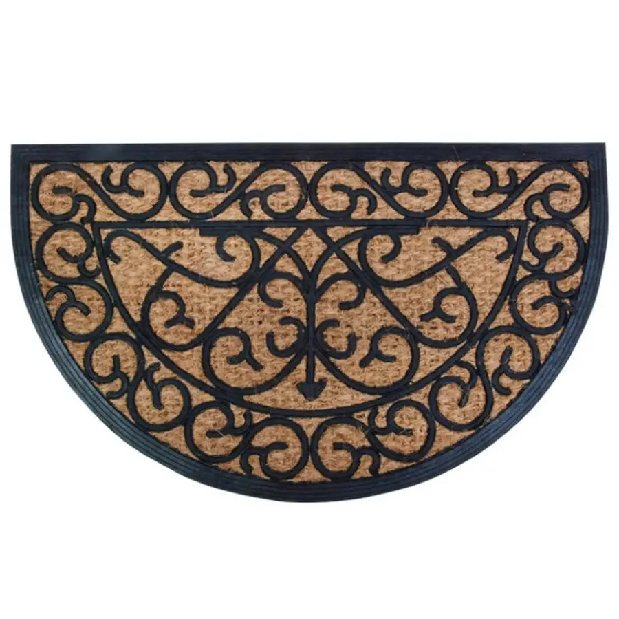 Best for Boots Deurmat - halfrond - kokos en rubber - 75 x 45 cm
