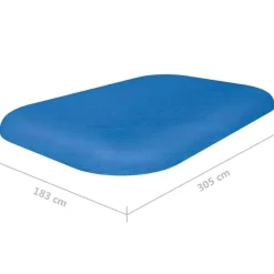 Bestway - Zwembadhoes - Blauw - Polyetheen - 305 x 183 x 56 cm