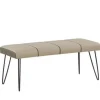 Hockers En Voetenbanken-Beliani BETIN - Hocker - Beige - Kunstleer