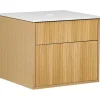 Wastafelkasten-Leen Bakker BEXTI - Badkamermeubel - Lichtbruin - 60 x 52 cm - Hout