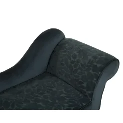 Beliani BIARRITZ - Chaise longue - Groen - Rechterzijde - Fluweel