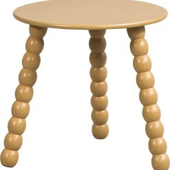 Bijzettafels-Leen Bakker Bijzettafel Avila - bruin - 40xØ40 cm