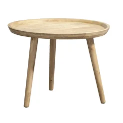 Leen Bakker Bijzettafel Basel - naturel - 40xØ55 cm