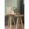 Leen Bakker Bijzettafel Damon - naturel - 50xØ35 cm