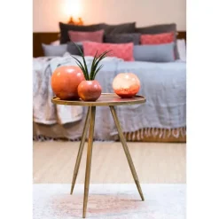 Light & Living Bijzettafel Envira - Antiek Goud - Ø39,5cm