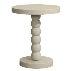 Leen Bakker Bijzettafel Iris - taupe - 50xØ40 cm