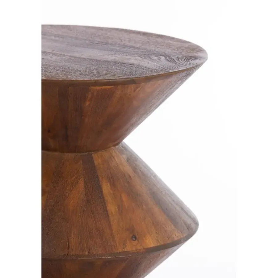 Light & Living Bijzettafel Larus - Hout - Ø40cm