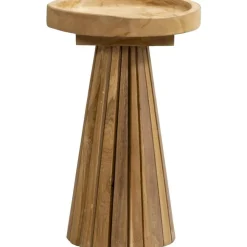 Bijzettafels-Leen Bakker Bijzettafel Mawar - naturel - 30x30x45 cm