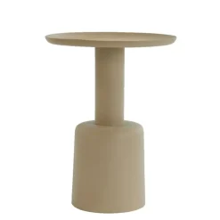 Light & Living Bijzettafel Milaki - Beige - Ø39cm
