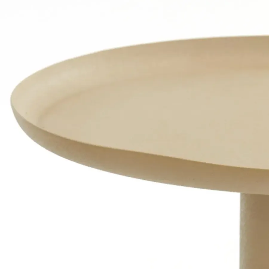 Light & Living Bijzettafel Milaki - Beige - Ø39cm